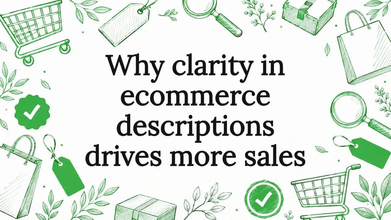 Decorative ecommerce title card illustration