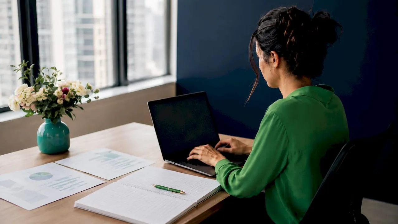 Analyst working on product data ingestion at laptop
