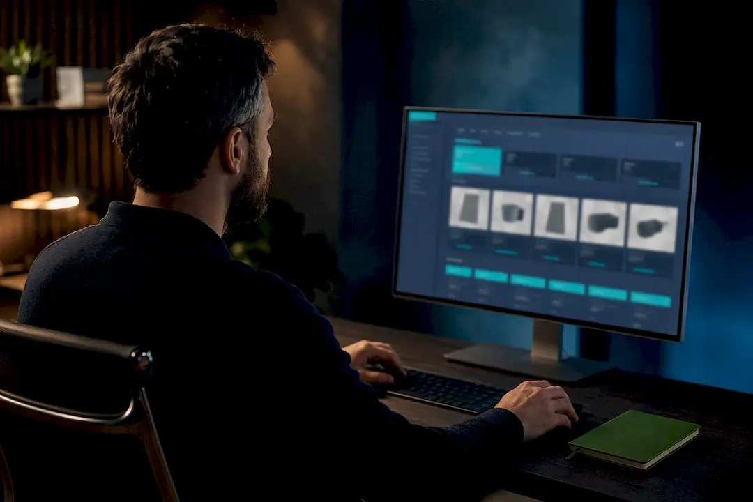 Operator reviewing Shopify product imports