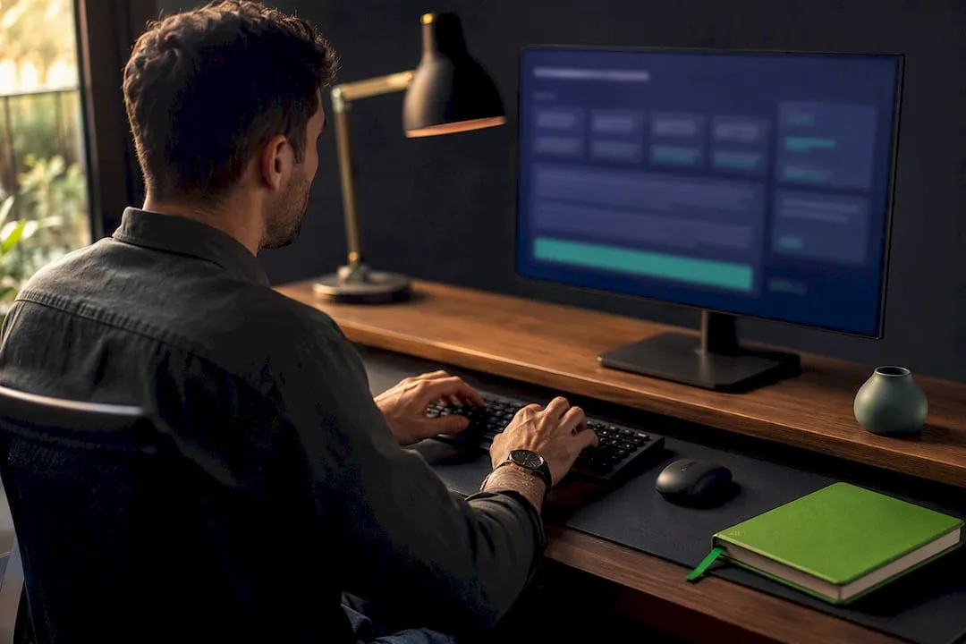 Store owner drafting structured ecommerce prompt