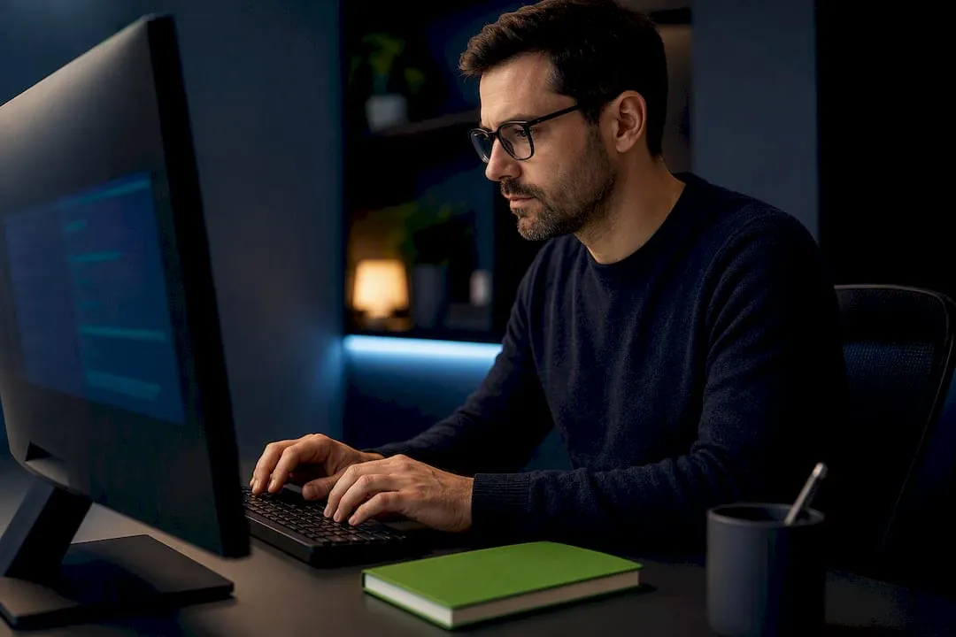 Developer reviewing Shopify Liquid theme code