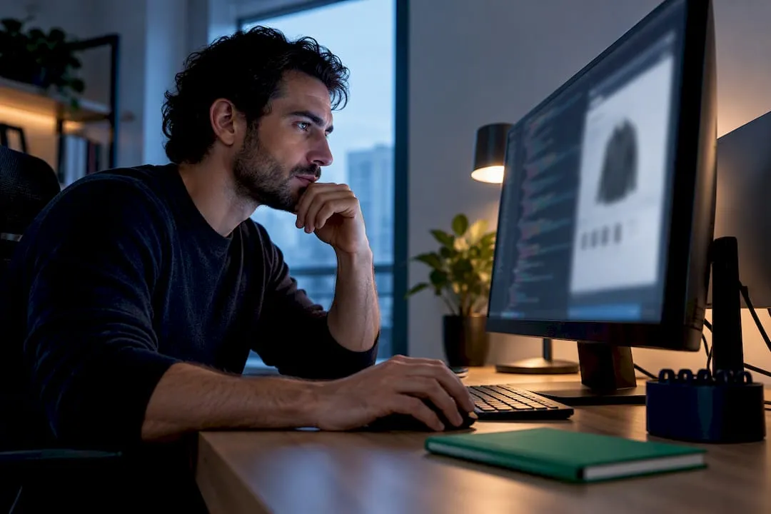 Developer inspecting Shopify canonical code