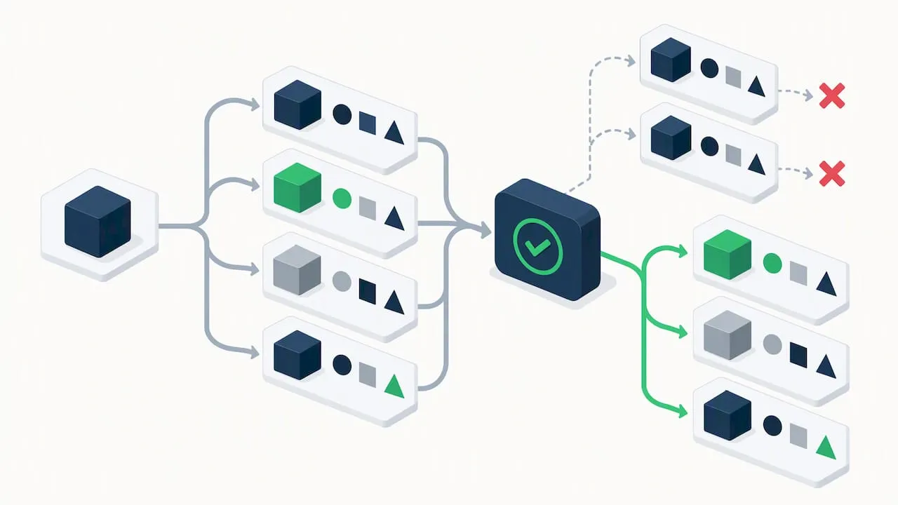Illustration of unique metadata across product variants