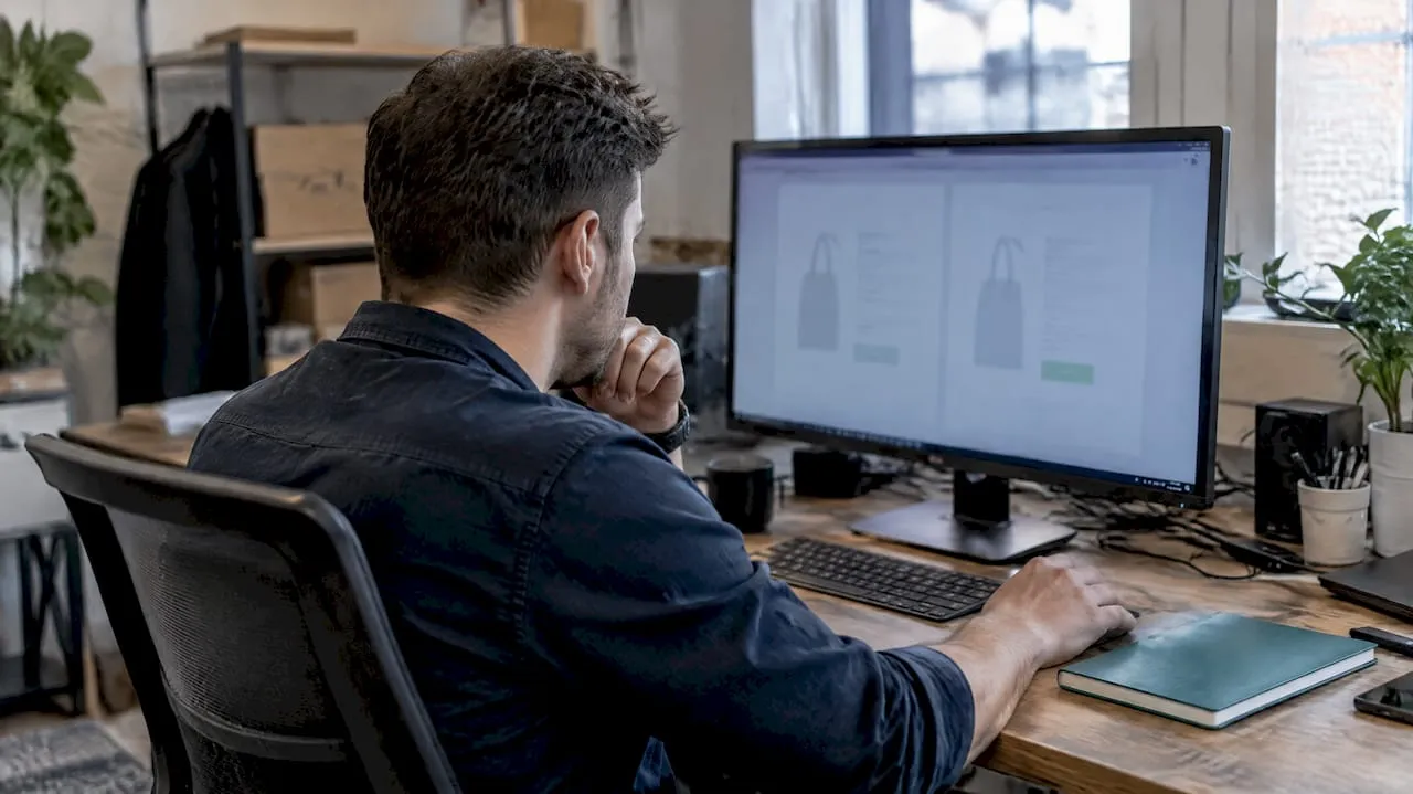 Merchant reviewing localized Shopify product pages