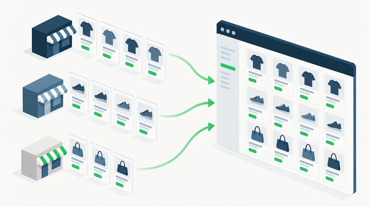 Repeated product pages forming an uncontrolled catalog