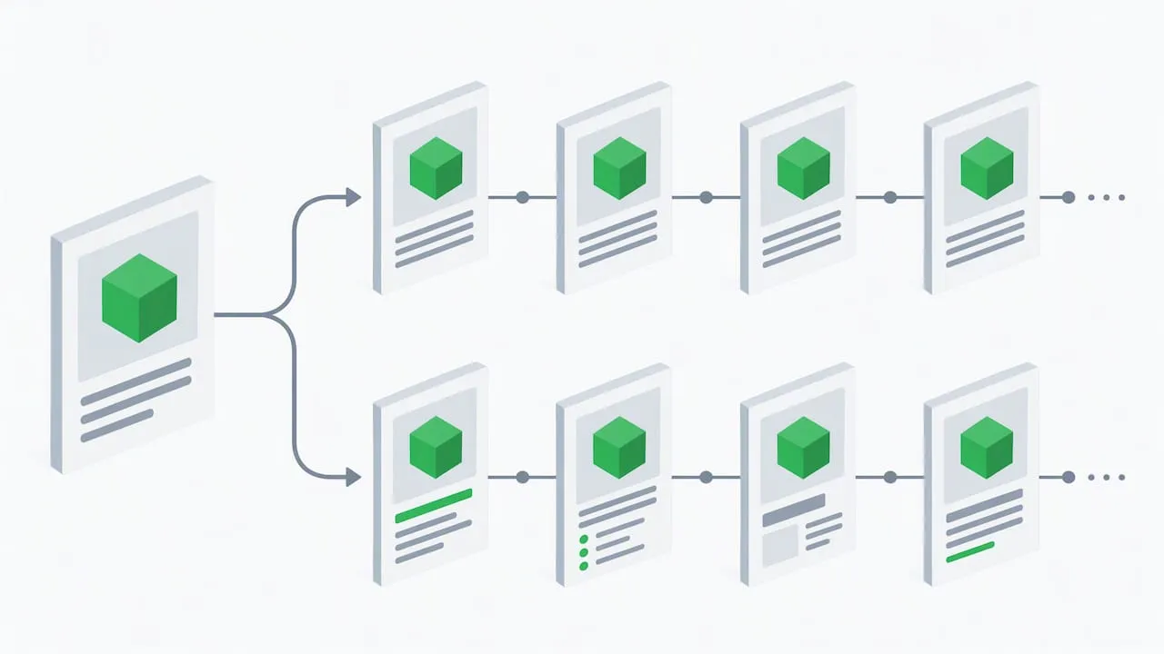 Repeated supplier copy becomes varied product descriptions